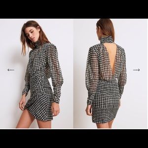 ba&sh Black and White Mini Dress